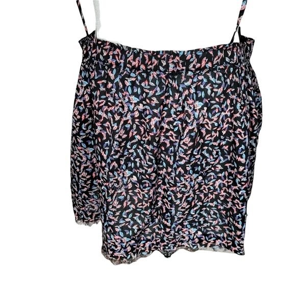 Elan BNWT Mini skirt with Raw Hem and Leaf Design NEW Large - Picture 7 of 9